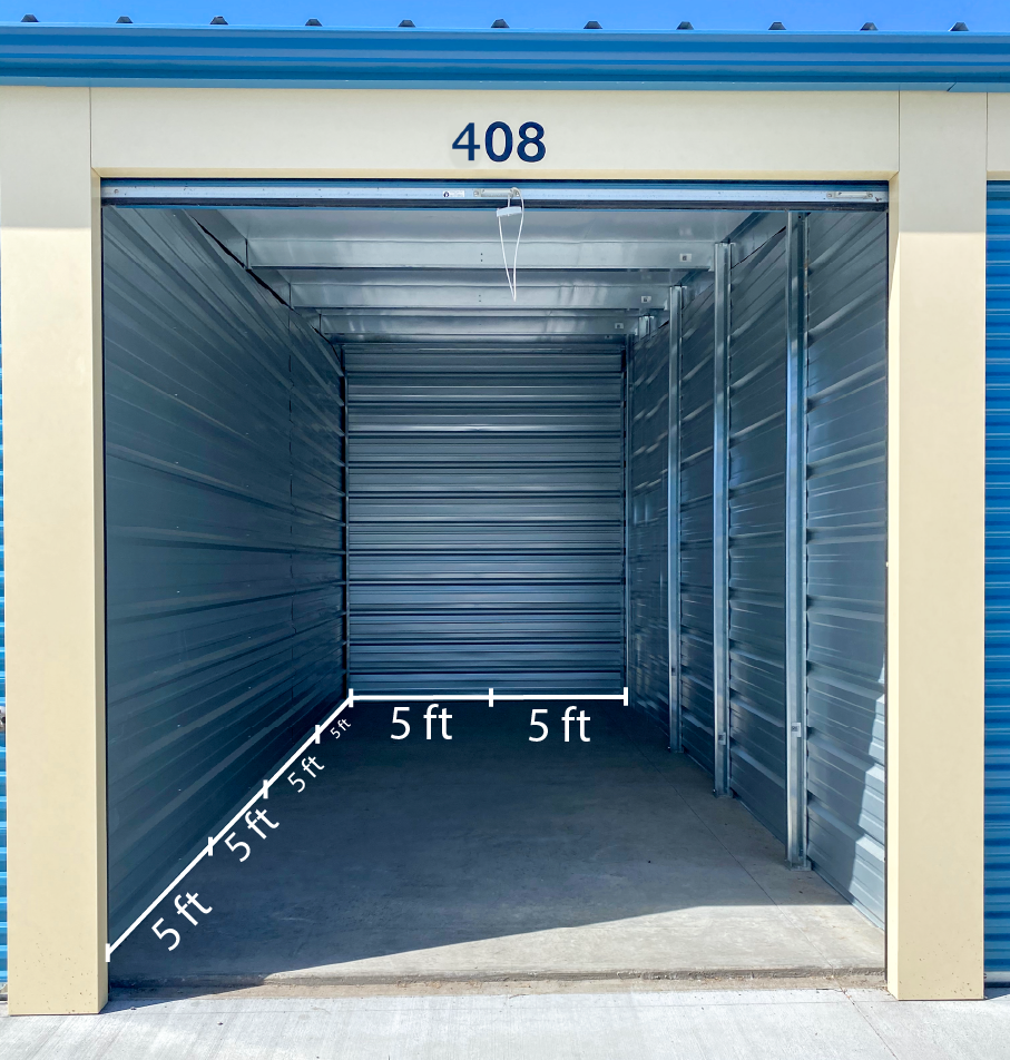 10x20 storage unit layout