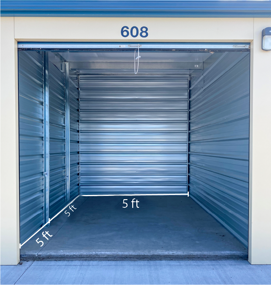 5x10 storage unit layout